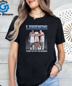 Official uNC Tar Heels Basketball Legends Davis, Jordan And Montross Thank You For The Memories Signatures Shirt