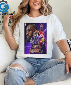 Original Congrats Lebron James King James Los Angeles Lakers Reaches 40k Points NBA Poster Shirt