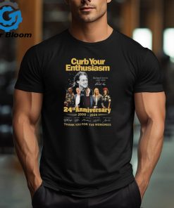 Original Curb Your Enthusiasm 24th Anniversary 2000 2024 Thank You For The Memories Signatures t shirt