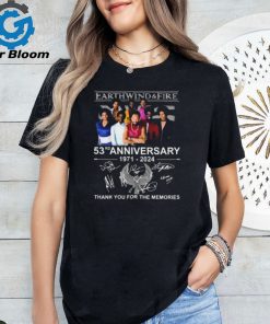 Original Earth, Wind & Fire 53rd Anniversary 1971 2024 Thank You For The Memories Signatures t shirt