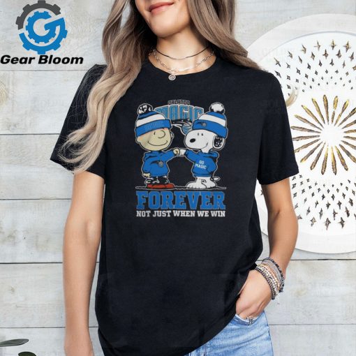 Orlando Magic Snoopy And Charlie Brown Forever Not Just When We Win 2024 Shirt