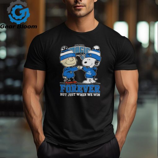 Orlando Magic Snoopy And Charlie Brown Forever Not Just When We Win 2024 Shirt