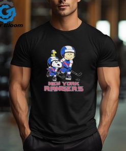 Peanuts Characters Play Hockey New York Rangers Shirt