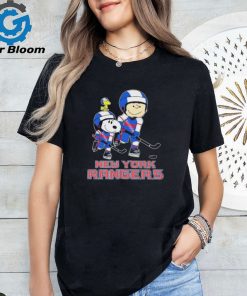 Peanuts Characters Play Hockey New York Rangers Shirt