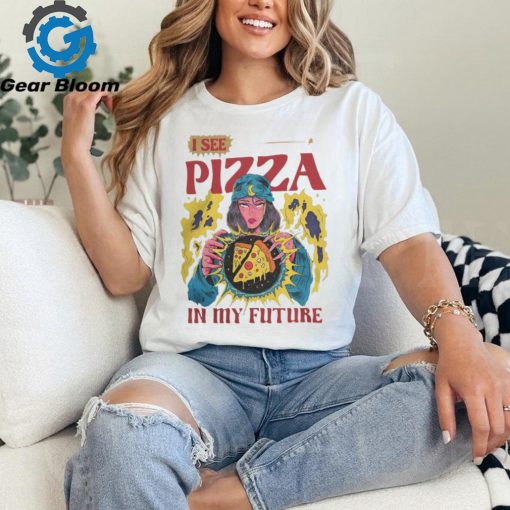 Pizza Magic Ball Unisex Vintage Wash Denim T Shirts