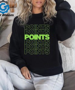 Points Points Points Green t shirt