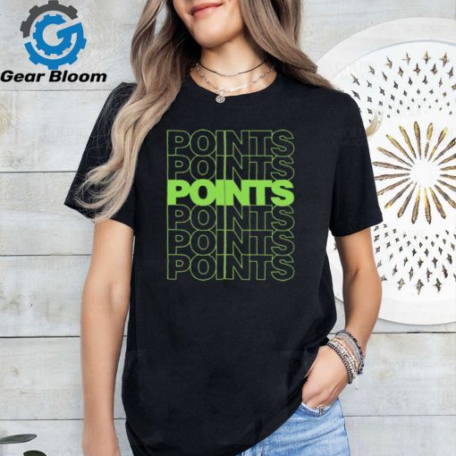 Points Points Points Green t shirt