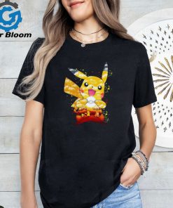 Pokemon Pichu Pikachu and Raichu electric evolution painting shirt