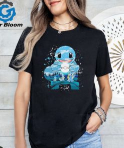 Pokemon Squirtle Wartortle and Blastoise water evolution painting shirt