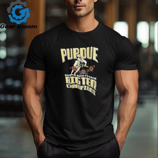 Purdue Boilermakers Back to back to back Big Ten champions shirt