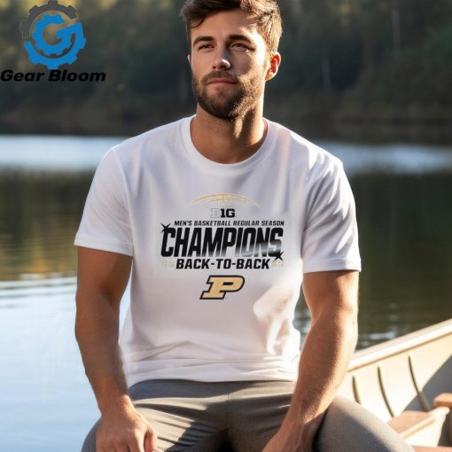 Purdue Boilermakers Big 10 men’s basketball regular season champions back to back shirt