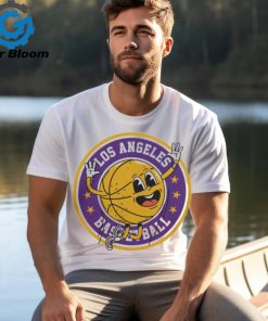 Retro Los Angeles Basketball Circle Tee Shirt