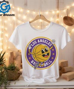 Retro Los Angeles Basketball Circle Tee Shirt