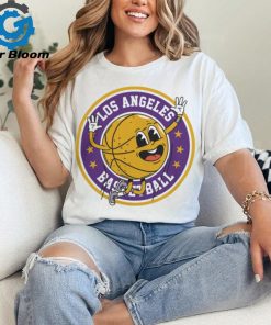 Retro Los Angeles Basketball Circle Tee Shirt