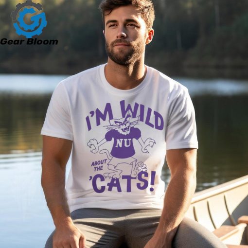 Retro Northwestern Wildcats Basketball “I’M Wild About The ‘Cats” Tee shirt