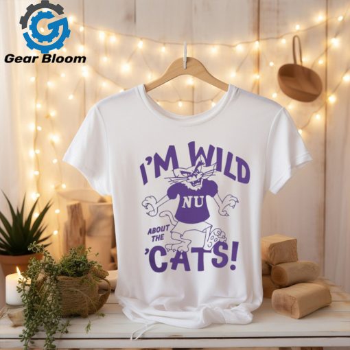 Retro Northwestern Wildcats Basketball “I’M Wild About The ‘Cats” Tee shirt