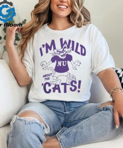 Retro Northwestern Wildcats Basketball “I’M Wild About The ‘Cats” Tee shirt