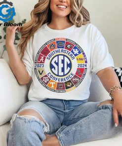 SEC Store Blue 84 White 2023 24 SEC Football All Team Logo T Shirt