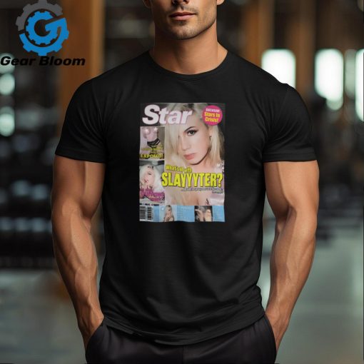 Slayyyter Merch Store Magazine Tee shirt