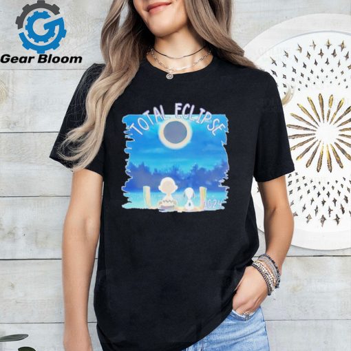 Snoopy and Charlie Brown watch Total Eclipse 2024 shirt