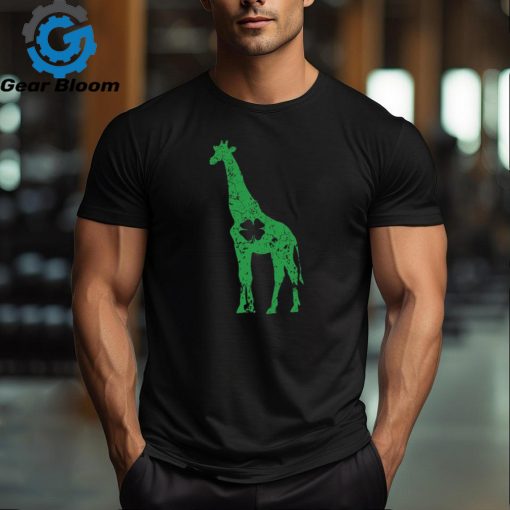 St Patricks Day Giraffe Shamrock Saint Paddys Irish Shirt