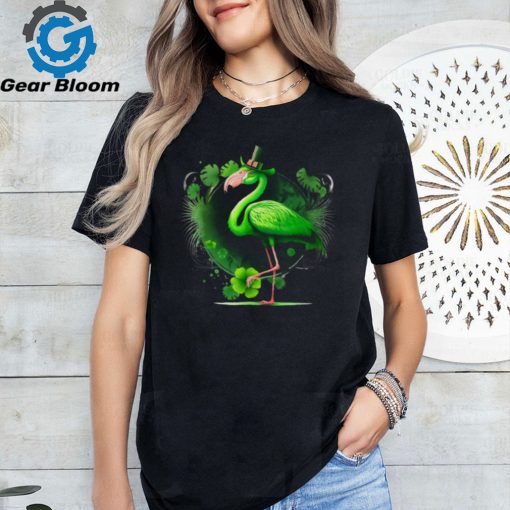 St Patricks Day Irish Flamingo Saint Patty Paddy Women Shirt