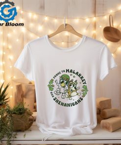 St. Patrick’s Day Bluey and Bingo prome to Malarkey and Shenanigans shirt