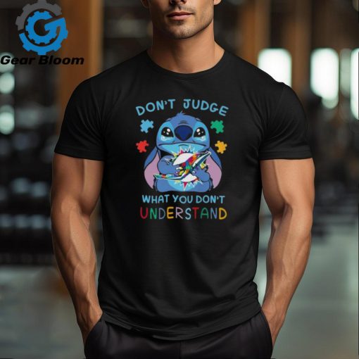 Stitch Miami Dolphins Autism Awareness Don’T Judge What You Don’T Understand Shirt