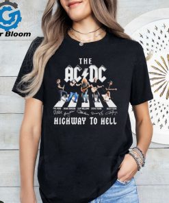 The AC DC Band Abbey Road Highway To Hell Signatures Shirt