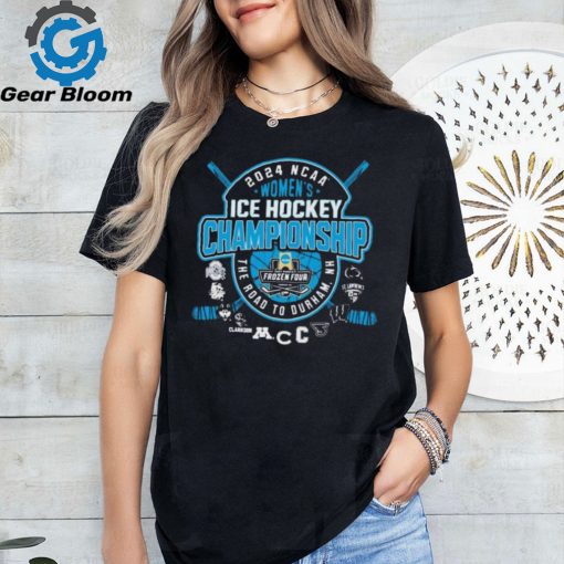 The Road To Durham, NH 2024 NCAA Women’s Ice Hockey Championship Shirt