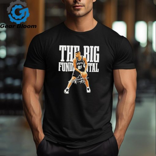 Tim Duncan The Big Fundamental Basketball Legend Signature Vintage T Shirt