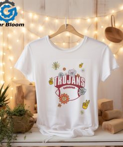 USC Trojans Natural Football All Over Floral T Shirt