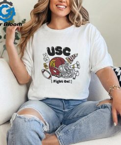 USC Trojans White Balloon Letters Spirit Items T Shirt