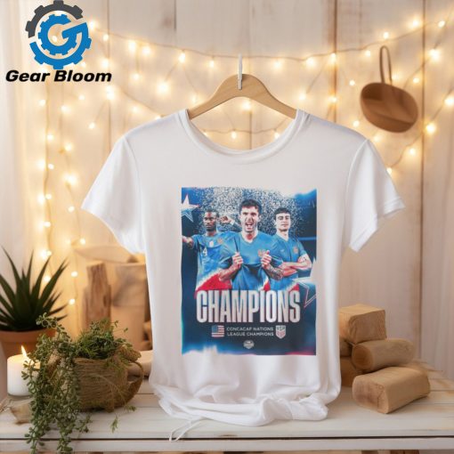 USMNT Back To Back To Back Concacaf National League Champions 2024 Tee FOX Soccer shirt