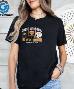 2024 Citrus Bowl Iowa Hawkeyes vs. Tennessee Volunteers Dueling Helmet Shirts