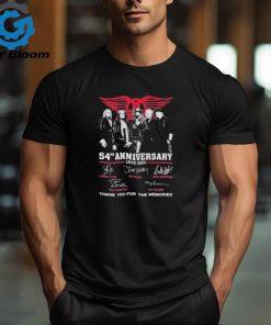Aerosmith 54th Anniversary 1970 2024 Thank You For The Memories T Shirt