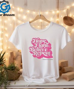 Americancancersociety Hope, Fight, Believe, Repeat Script Shirt