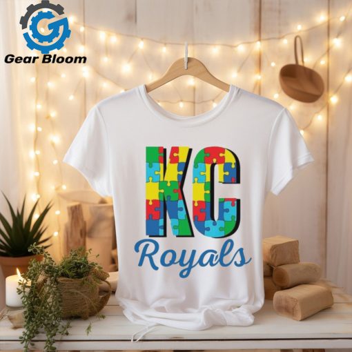 Autism KC Royals Baseball puzzle shirt