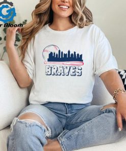 Braves baseball city skyline shirt