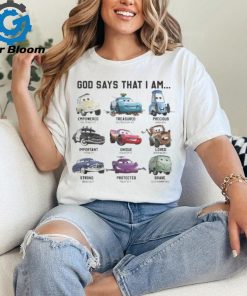 Cars Movie God Say That I Am Lightning McQueen T Shirt