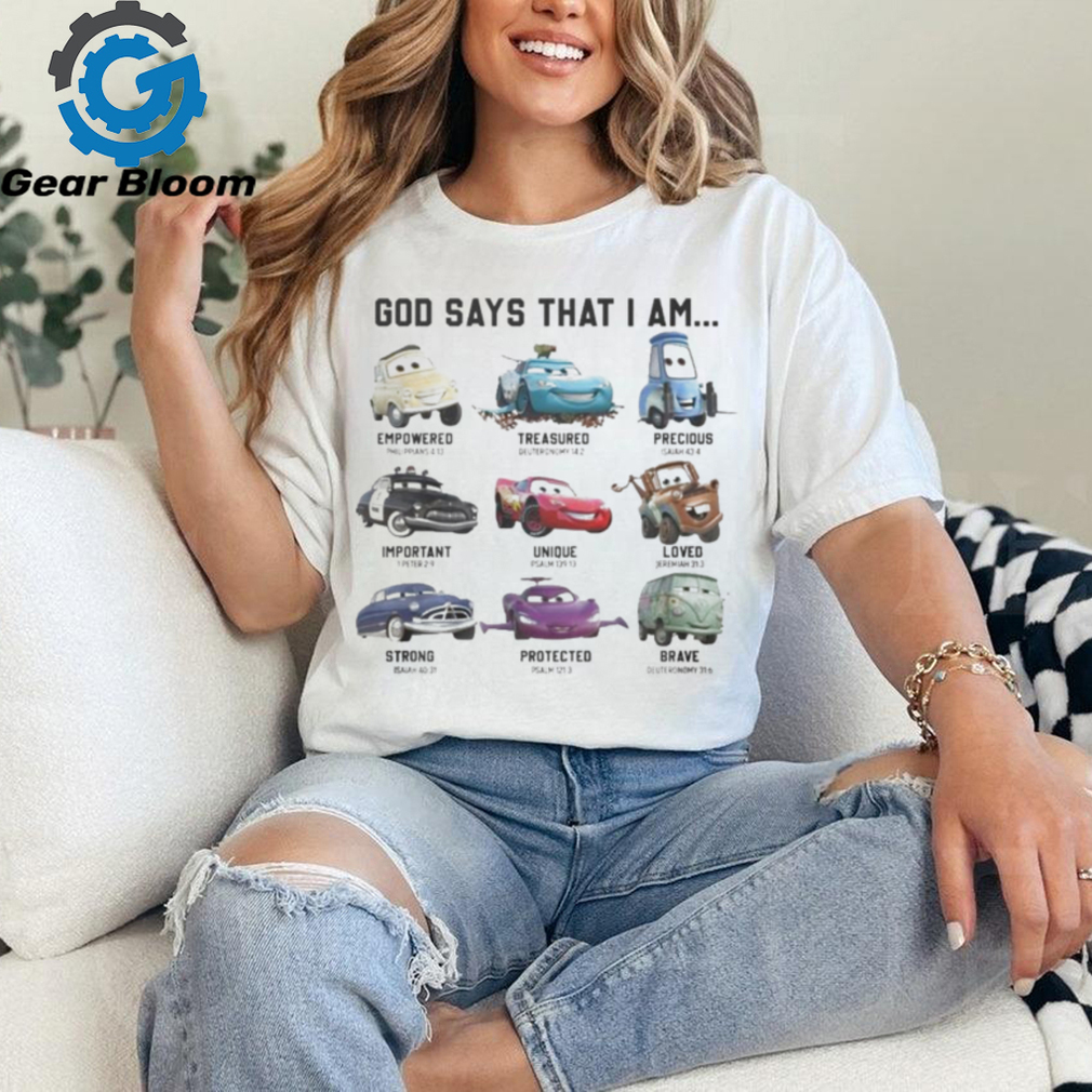 Cars Movie God Say That I Am Lightning McQueen T Shirt Cars Movie God Say That I Am Lightning McQueen T Shirt