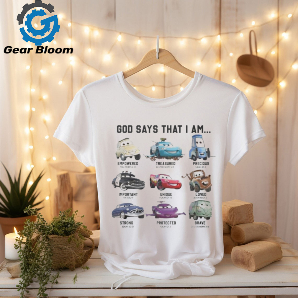 Cars Movie God Say That I Am Lightning McQueen T Shirt Cars Movie God Say That I Am Lightning McQueen T Shirt