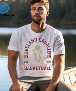 Cleveland Cavaliers Merch White Cleveland Basketball Arch Tee shirt