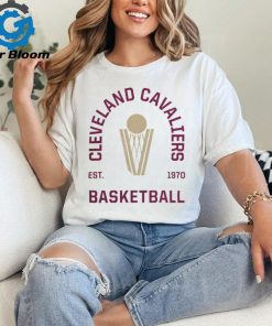 Cleveland Cavaliers Merch White Cleveland Basketball Arch Tee shirt