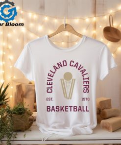 Cleveland Cavaliers Merch White Cleveland Basketball Arch Tee shirt