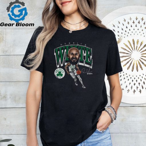 Derrick White 9 Boston Celtics Basketball Signature Cartoon Logo Shirt