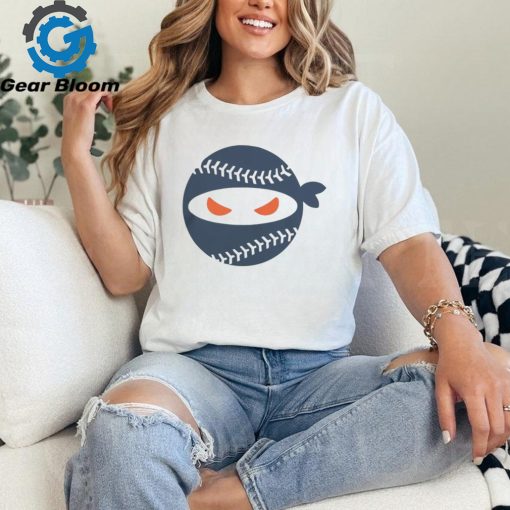 Detroit Baseball Pitching Ninja T Shirt