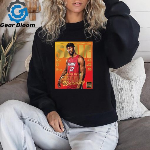 Gold Metal Jimmy Butler Miami Heat On Slam 249 Lastest Issues Cover Heat Warning Unisex T Shirt