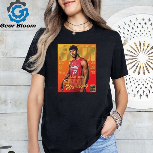 Gold Metal Jimmy Butler Miami Heat On Slam 249 Lastest Issues Cover Heat Warning Unisex T Shirt