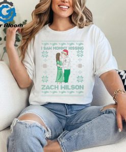 I Saw Mommy Kissing Zach Wilson Christmas Sweat shirt